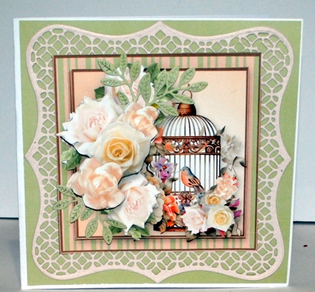 Birdcage - Decoupage Card Mini Kit by Kristina Norbat