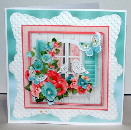 Cottage Window - Decoupage Card Mini Kit by Kristina Norbat