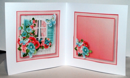 Cottage Window - Decoupage Card Mini Kit by Kristina Norbat