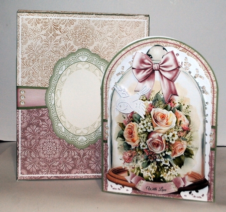 Floral Bell Jar 5x7 Shaped Mini Page Kit by Kristina Norbat