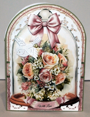 Floral Bell Jar 5x7 Shaped Mini Page Kit by Kristina Norbat