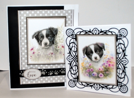 A5 Border Collie Mini Kit - x6 A4 sheets  by Kristina Norbat