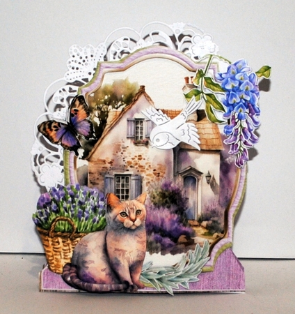Lavender Bliss 2 XL Shaped Card Kit by Kristina Norbat