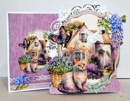Lavender Bliss 2 XL Shaped Card Kit by Kristina Norbat