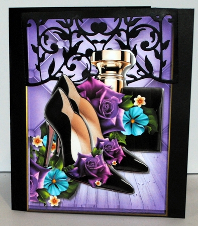 A5 Purple Roses Mini Kit by Kristina Norbat