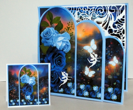 Sunset Meadow - Triple Arch Card Mini Kit by Kristina Norbat