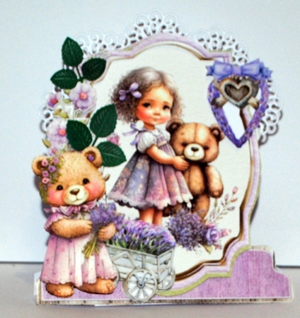 Lavender Bliss 5 XL Shaped Card Kit by Kristina Norbat