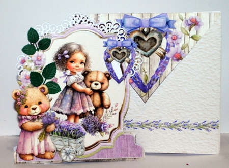 Lavender Bliss 5 XL Shaped Card Kit by Kristina Norbat