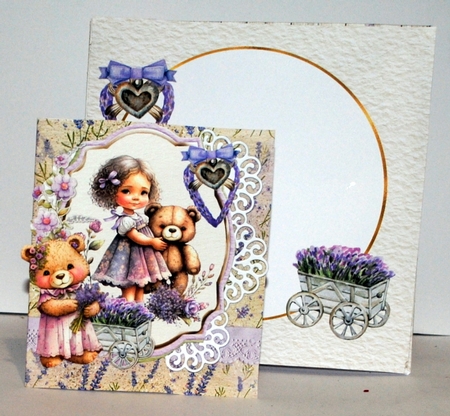 Lavender Bliss 5 XL Shaped Card Kit by Kristina Norbat