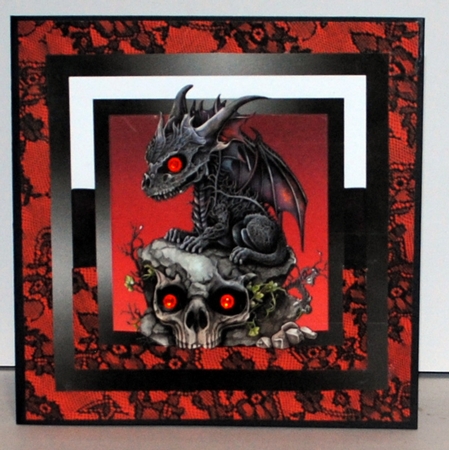 GOTHIC DRAGON AND SKULL by Kristina Norbat