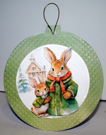 Cute winter bunnies 2 by Kristina Norbat