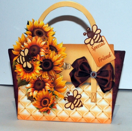 Sunflowers - Bag Card Mini Kit by Kristina Norbat