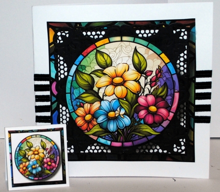 Beautiful Floral Stained Glass 2 by Kristina Norbat