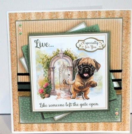 The Gate Is Open (Pug) by Kristina Norbat