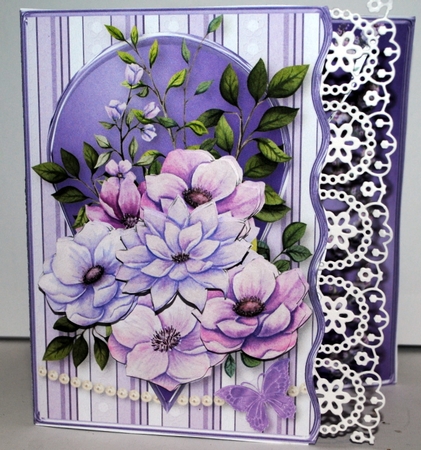 Lilac Posy - Wavy Offset Card Mini Kit by Kristina Norbat