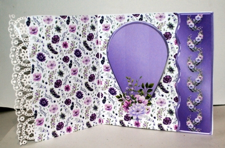 Lilac Posy - Wavy Offset Card Mini Kit by Kristina Norbat