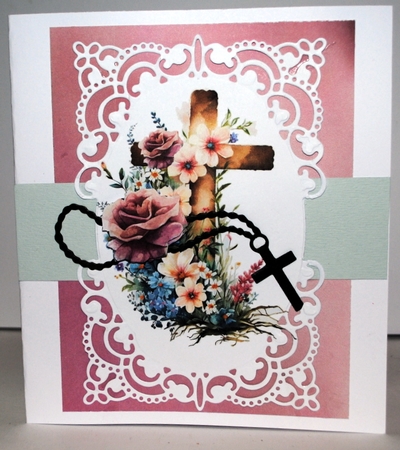 Cross and flowers 1 by Kristina Norbat