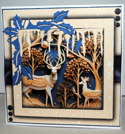 Red/Blue & Gold Christmas Bumper Kit     7X7 by Kristina Norbat