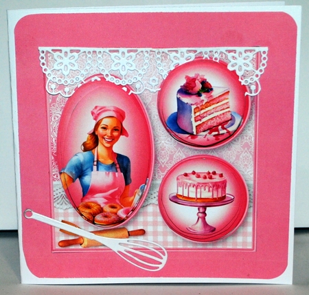 Baked Delights - Triple Pyramid Card Mini Kit by Kristina Norbat