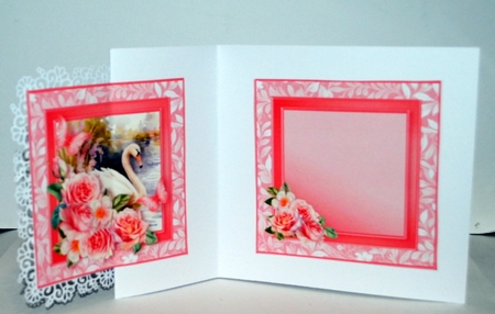 Pretty Swan - Decoupage Card Mini Kit by Kristina Norbat