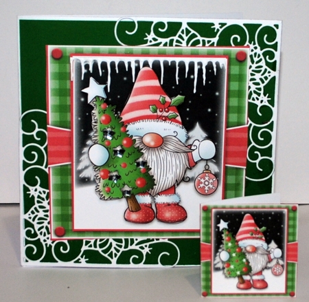 Gnome With Tree 2 Mini Kit by Kristina Norbat