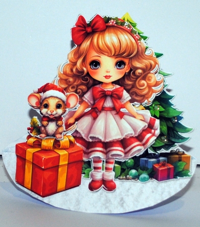 Cute Little Christmas 1 Rocker Card by Kristina Norbat