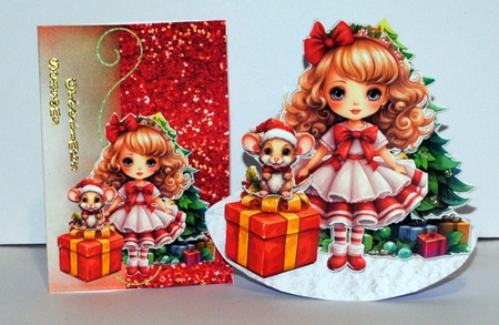 Cute Little Christmas 1 Rocker Card by Kristina Norbat