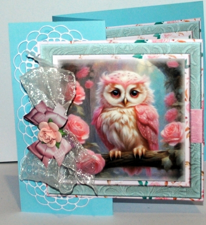 Gorgeous Owl In Pink Mini Kit by Kristina Norbat