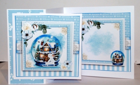 Snow Globe Christmas snow house by Kristina Norbat