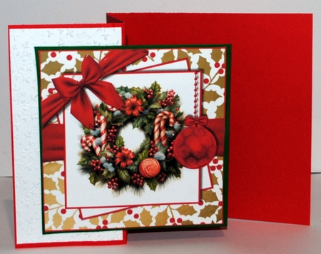 Christmas Wreath  Berries  Mini Kit by Kristina Norbat