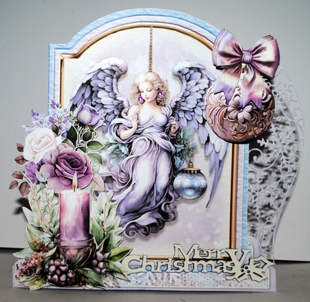 Spreading Christmas Cheer 3 1 XL Shaped Card Kit by Kristina Norbat