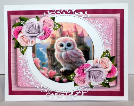 Gorgeous Owl Book In Pink Mini Kit by Kristina Norbat
