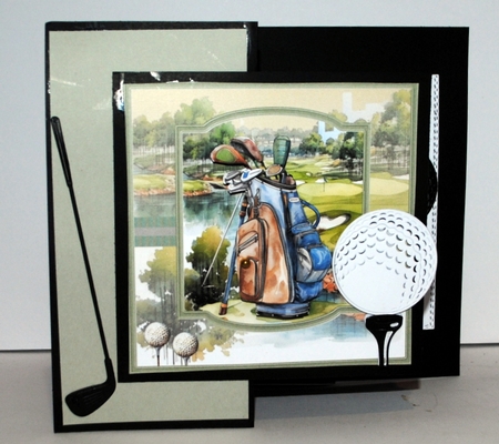 A Game of golf 7x7 by Kristina Norbat