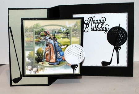 A Game of golf 7x7 by Kristina Norbat