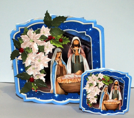 Holy Nativity - Shaped Card Mini Kit by Kristina Norbat