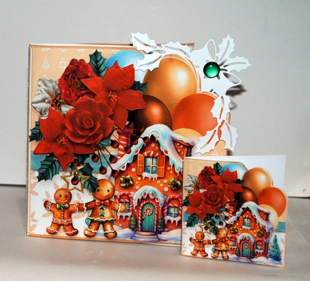 Gingerbread House - Balloons Card Mini Kit by Kristina Norbat