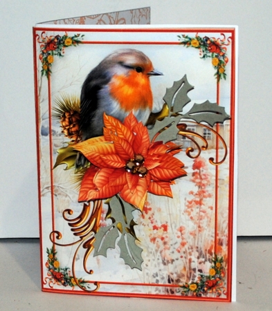 Little Robin - 5 x 7 Card and Envelope Mini Kit by Kristina Norbat