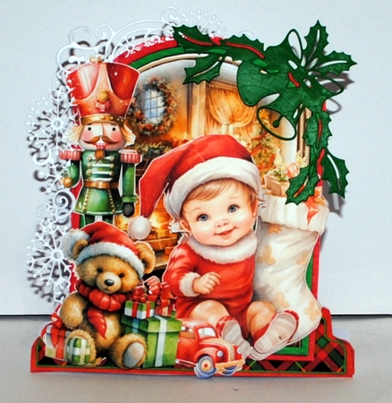 Festive Family Christmas 9 XL Shaped Card Kit by Kristina Norbat