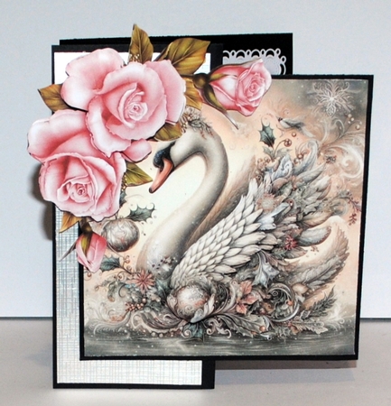Christmas At Swan Lake Background Kit by Kristina Norbat