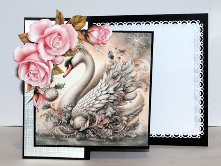 Christmas At Swan Lake Background Kit by Kristina Norbat