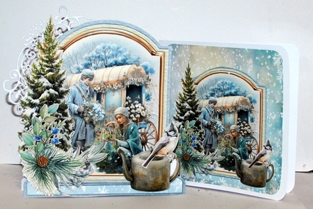 December Delights 4 XL Shaped Card Kit by Kristina Norbat