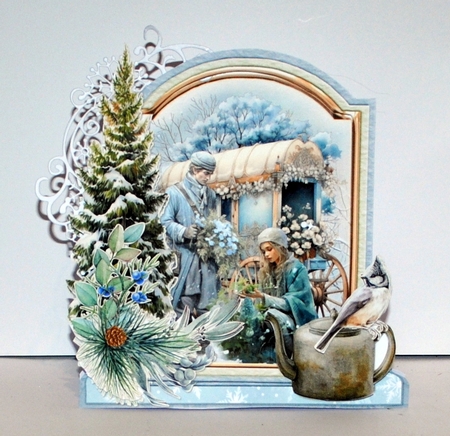 December Delights 4 XL Shaped Card Kit by Kristina Norbat