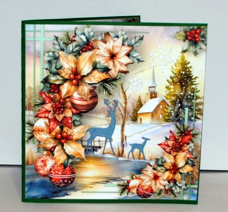 Winter Church - Decoupage Card Mini Kit by Kristina Norbat