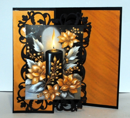  Oil on Canvas Christmas Elegance A4 by Kristina Norbat