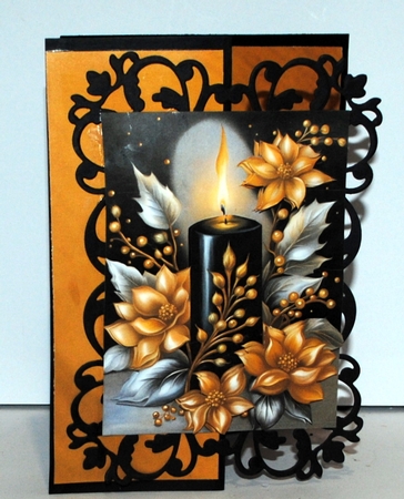 Oil on Canvas Christmas Elegance A4 by Kristina Norbat