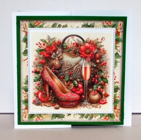 8x8 Christmas Holly  by Kristina Norbat