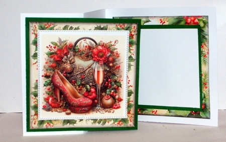8x8 Christmas Holly  by Kristina Norbat