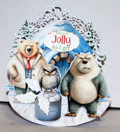 Bah Humbug! 6 Rocker Card by Kristina Norbat
