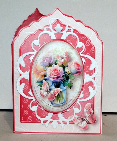 Jar of Roses - Shaped Card Mini Kit by Kristina Norbat