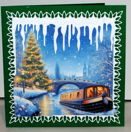 Christmas Narrow Boat by Kristina Norbat
